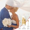 Unity Candles with Glass Candle Holder for Wedding Ceremony -