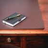 Dacasso 24” x 19” Chocolate Brown Leather Desk Pad w/Out