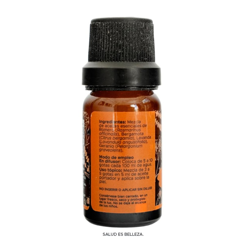 Aceite Esencial Entusiasmo PACALLI · Romero, Bergamota, Lavanda y Geranio