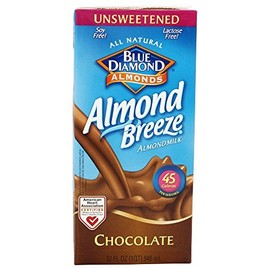 Blue Diamond Growers - Almond Breeze Almond Milk Unsweetened Chocolate - 32 oz. (Pack of 2) by Blue Diamond Almonds