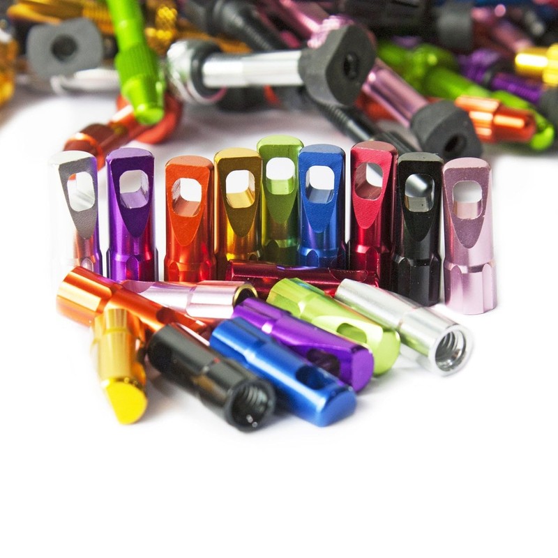 JRC Components Lightweight Aluminium Valve Cap Set - Presta Compatible