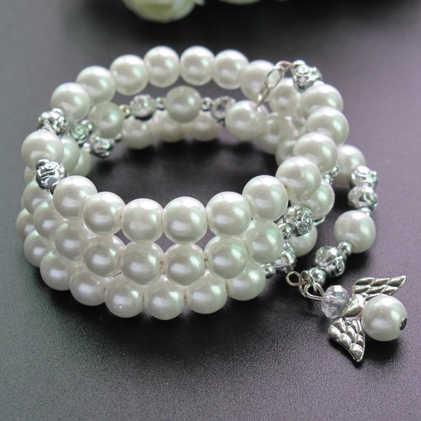 12 PCS Baptism Bracelet Party Favor - Five Decde Memory
