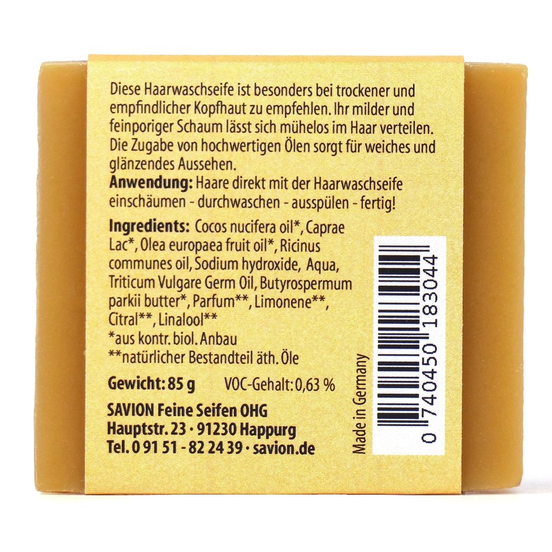 Savion Goat's Milk Hair Wash Soap