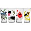 Charley Harper Bird Glasses III (Set of 4)