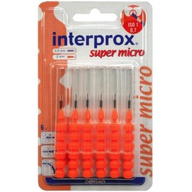 INTERPROX Reg Super Micro Orange Interdental Alb.Blis Pack of 6