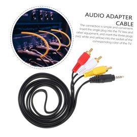 DOITOOL 6pcs Plated to Audio Cable Aux Cord for Connecting Tv and Amplifier Speakers High-Performance Stereo Cable for Rich