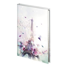 Exacompta 18678E Chacha Address Book (21 x 14.8 cm, 70 Sheets, Vergé Paper, Hinged Thanks to Spiral Bound, Practical) Pack of 1