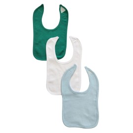 UD2 3 Baby Bibs NC_0909 Product Category ICsFabric: 100% Cotton, Color: Green/White/Blue