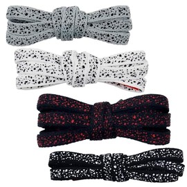 Loop King Laces - Multi Color Cement Texture Premium Shoelaces - 4 Pack to Save You Money - Replacement Shoe Strings for Men/Women, Athletic Shoelaces with Metal Tips for Adults, 114 cm 45 inches