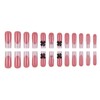 Gifiky 24Pcs French Tip Press on Nails - Long Coffin