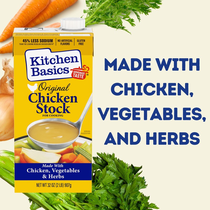 Kitchen Basics Original Chicken Stock, 32 oz (Pack of 12)