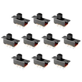 Rebower Switch Lock Sliding Control 6 Terminals 2P2T [for Electronic Projects] - 6 mm/10 Pieces