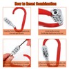 Combination Carabiner Clips,V-Resourcing Resettable 3 Dial Digit Combination Lock Carabiner