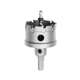 Meccion TCT Carbide Hole Saw Drill Bit, Heavy Duty Industrial Grade Hole Cutter for Stainless Steel, Metal, Alloy, Cast Iron, Copper (51mm)