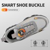 MOLLYBLOS - Zapatos de punta de acero 1, Gris, 27
