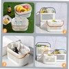 ABOOFAN Plastic Storage Basket with Handles Ventilated Organizer for Bathroom