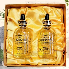 Gold Ampoule Whitening Ampoule Pure Gold 99.9% 24K Luxury Gold Ampoule 100ml / 미백앰플 순금 99.9%24K 럭셔리 골드앰플 100ml X 2개입