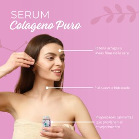 Bena C Sérum con Colágeno Puro y Ácido Hialurónico, Hidratación Día/Noche