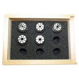 Proxxon 24253 Set ER Collets 5 Pieces for FF500/BL FF500 PF400 for Round Material Diameter 2.4 - 3.0 - 3.2 - 4.0 and 5.0 mm