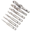7Pcs Tap Set 1/4 Hex Shank Metric Drilling and Tapping