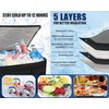 MyLifeUNIT 80 Cans Insulated Cooler Bag for Food & Pizza