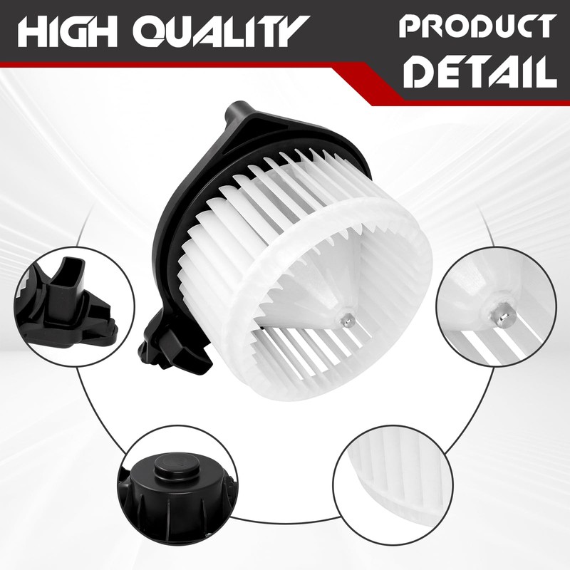 HVAC A/C Heater Blower Motor with Fan Cage, Compatible with