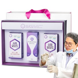Gift set of 2 bottles of Dr. Iodine Super Iodine thyroid supplement and 1 bottle of Puredine, 1 set, 60 tablets / 닥터요드 슈퍼요오드 갑상선 영양제 2병과 퓨어다인 1병 선물세트, 1세트, 60정
