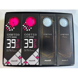 Muziik Corteolite 39 Plus 6 Pcs & 6 Corteo Premium Pair Set 1dz for 39 Plus (Surlyn Cover) For Those Under 42sec (Urethane Cover) with High First Speed Lightweight Core