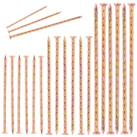 Keadic 15Pcs 8 Inch Galvanized Metal Spiral Landscape Spikes, Solid Garden Nails Landscape Edging Anchoring Spikes for Artificial Turf Stakes, Paver Edging, Weed Barrier, Tent Stakes, Carpentry