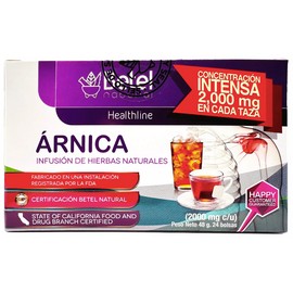 Premium Arnica Tea by Betel Natural - Inflammation and Pain Support 24 Tea Bags