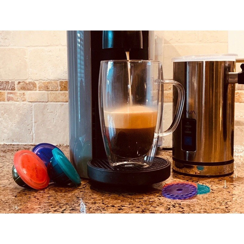 My-Cap Silicone Caps, Lids, & Filters for Nespresso VertuoLine Brewers