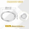 Metal O Rings 3" OD, 2.5" ID, 0.31" Thick 304