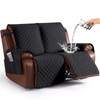 KinCam Waterproof Loveseat Recliner Cover, Non-Slip Reclining Couch Covers for