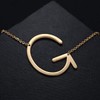 Women Gifts Sideways Alphabet Initial Letter Necklace Jewelry for Womens