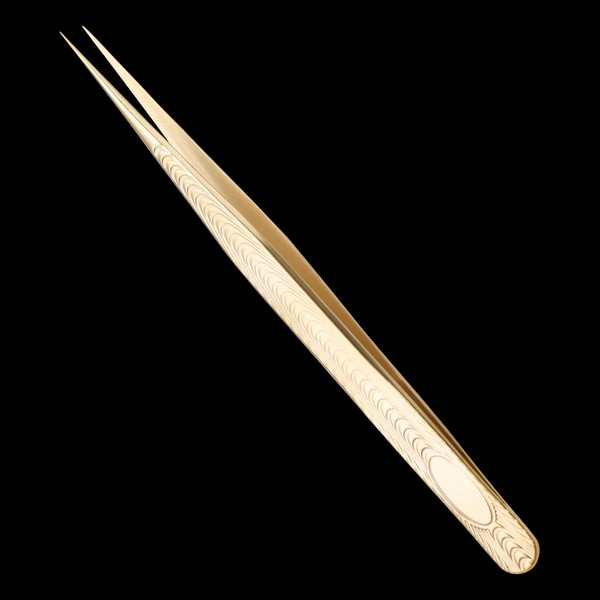 Miuffue Straight Eyelash Extension Tweezers Precision Lash Extension Isolation Tweezers