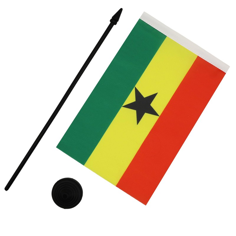 Ghana Table Flag 5'' x 8'' - Ghanaian Desk Flag