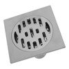Square Shower Drain Kit 4.3in Stainless Steel Anti Clogging Odor