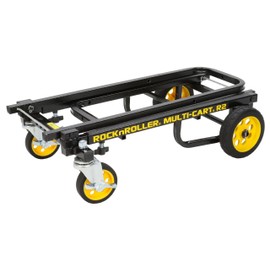 Rock-N-Roller R2RT (Micro) 8-in-1 Folding Multi-Cart/Hand Truck/Dolly/Platform Cart/26" to 39" Telescoping Frame/350 lbs. Load Capacity, Black