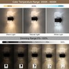 HuisMier Black Crystal Wall Sconces, Modern 3000K-6000K Dimmable LED Wall