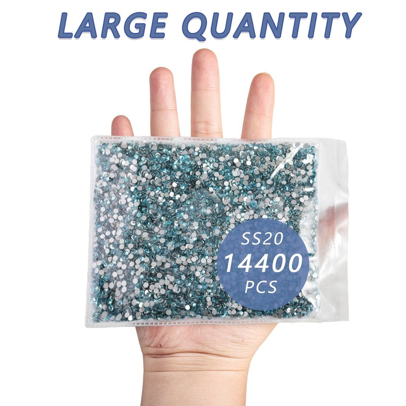 Beadsland Flatback Rhinestones Bulk,14400pcs Red Rhinestones for Nails Crafts Clothes