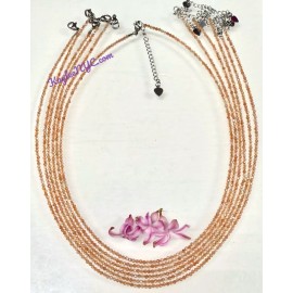 Wholesale Lot 6 Pcs 2mm Natural Gold Sunstone Necklaces Crystal Healing