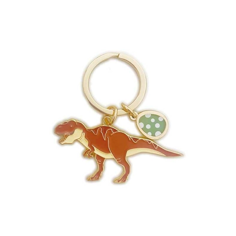 World Commercial 151133 Keychain, Dinosaur Keyring, Tyrannosaurus