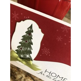 Stampin' Up! Card Set Of 4 Stampin Up Missy Meadow Christmas Tree Snowflakes