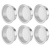 Verplexter 2-Inch Round Open Screen Vent, Mill Finish, 6 Pack