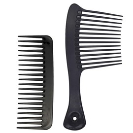 Healvian 2Pcs Wide Tooth Comb Set for Hair Styling Detangling Shampoo Use for Curly Thick and Wavy Hair Salon