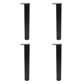 Ulifestar 4 Pack Adjustable Furniture Legs, 300mm/12'' Black Aluminum Alloy Support Feet Heavy Duty Replacement Legs for Sofa Bed Desk TV Cabinet Couch Coffee Table Sideboards Cupboard Dresser
