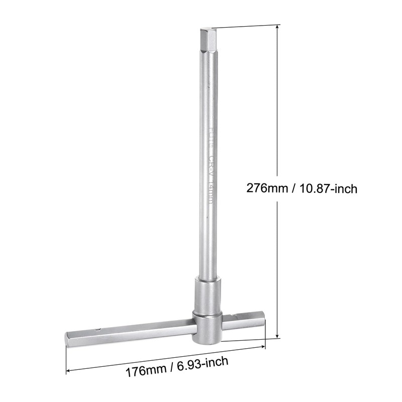 sourcing map 14mm Sliding T-Handle Hex Key Wrench for Fast-Spinning,