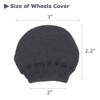 SHINETEC Luggage Suitcase Wheel Cover Socks - Noise-Reducing & Anti-Scratch
