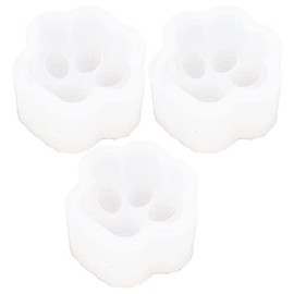 Molde de Silicona para Pata de Gato, 3 Uds., Moldes de Fundición de Resina, Pata de Gato de Silicona de Alta Elasticidad, Molde para Hornear de Silicona Ampliamente Utilizado para Collar, Llavero DIY