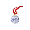 Spode Blue Italian 7 cm Ceramic Christmas Bauble - Spokes